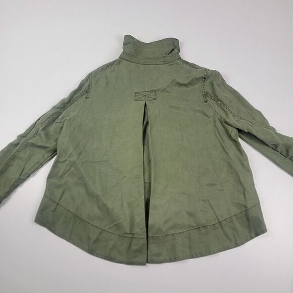 Anthropologie Marrakech Women's Medium Lightweight Shirt Jacket Military Green - Picture 12 of 13
